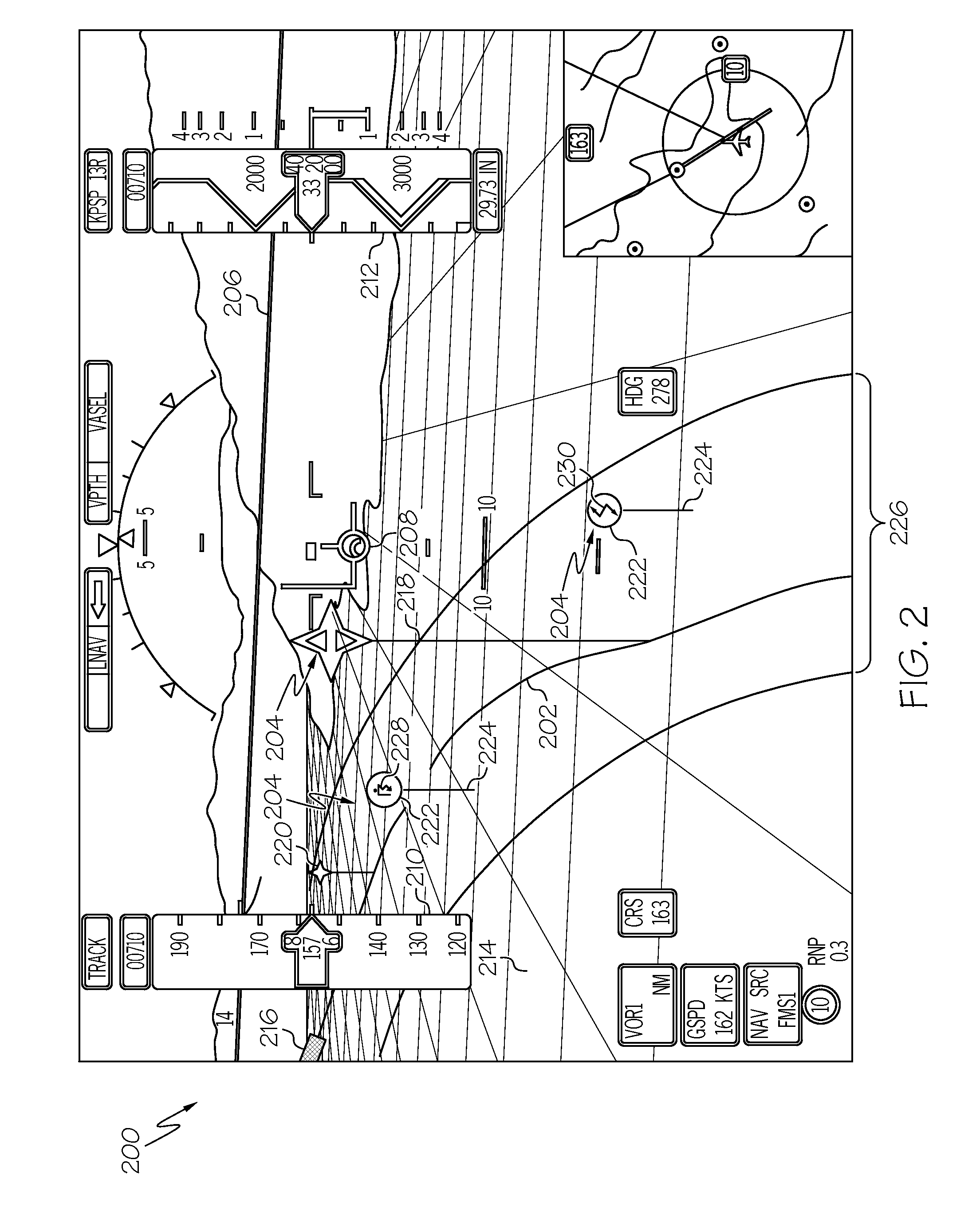 System and method for graphically displaying weather hazards in a perspective view