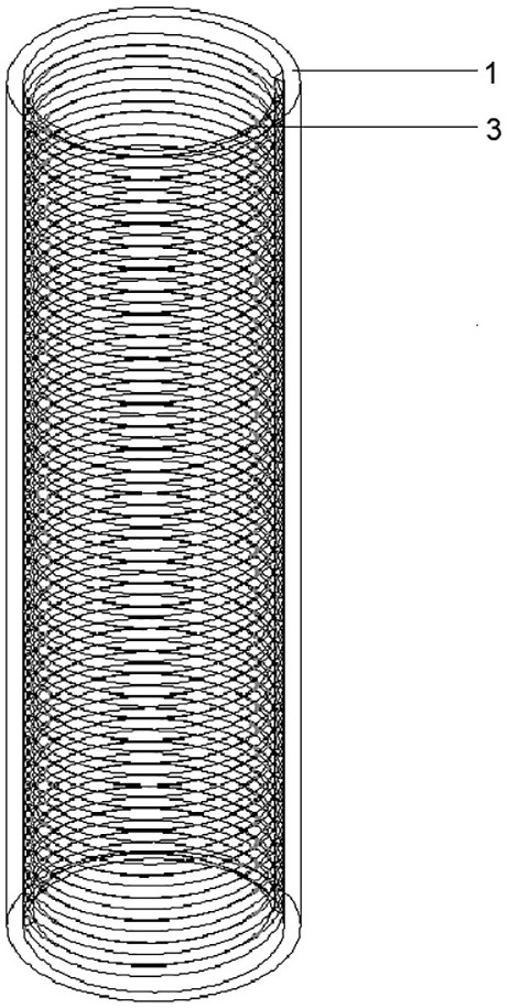 A steel tube concrete column