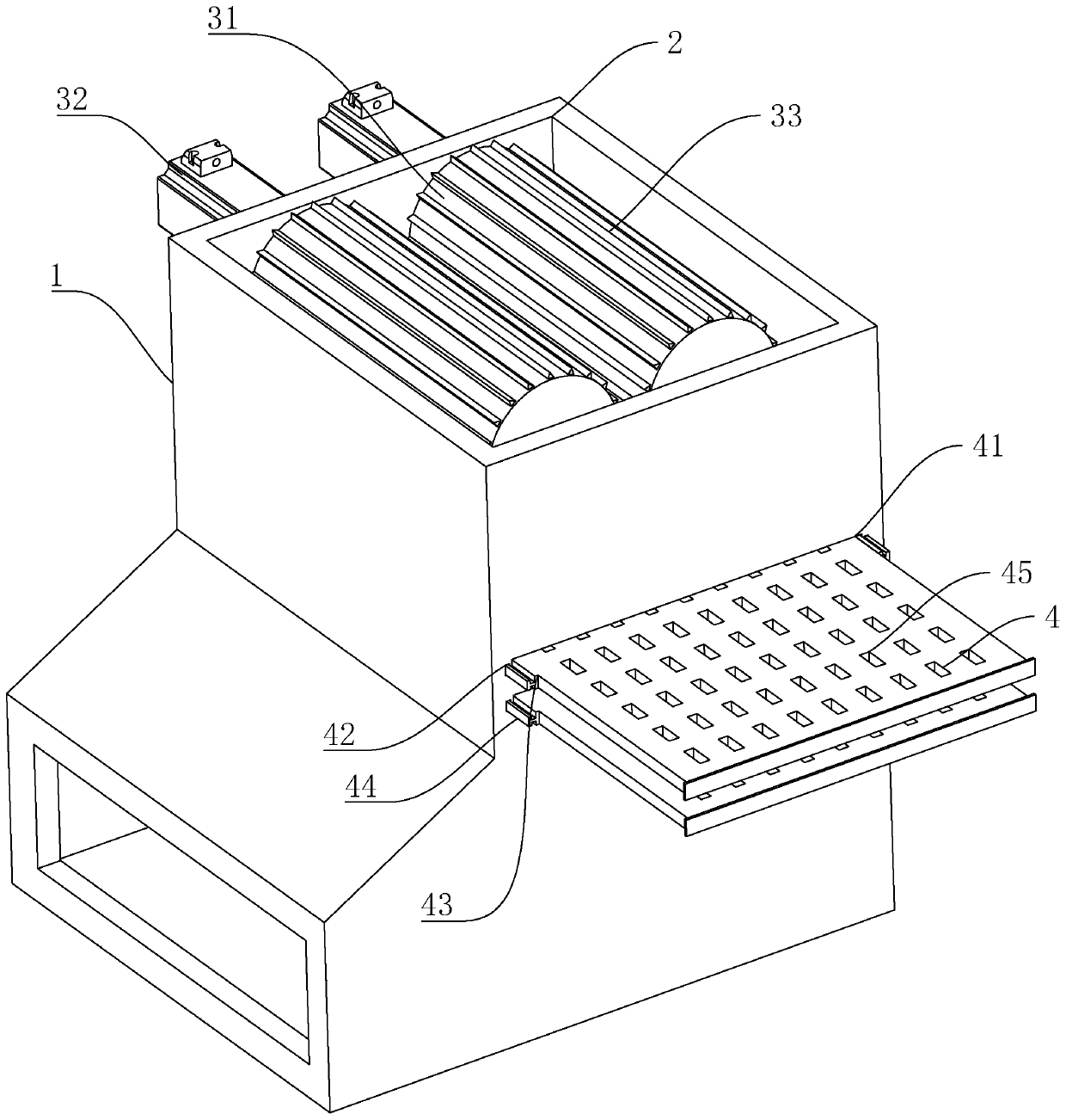 Plastic crushing and melting integrated machine