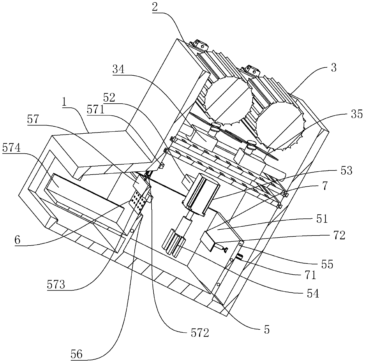 Plastic crushing and melting integrated machine