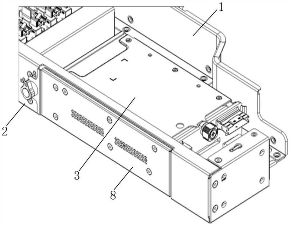 Server and rotary opening and closing type hard disk hot plug mechanism thereof