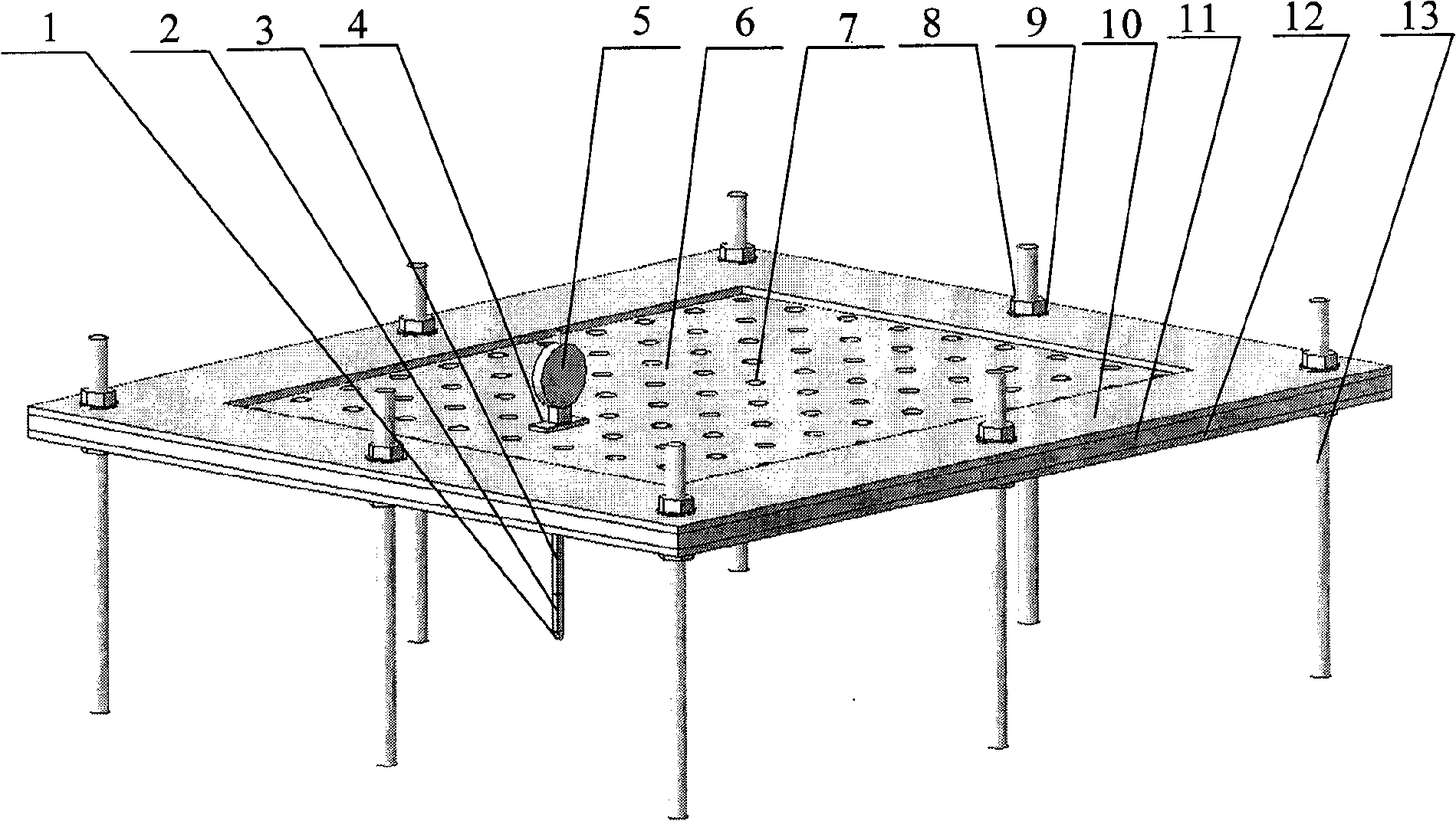 Orifice plate type rock surface roughness mechanical measuring apparatus