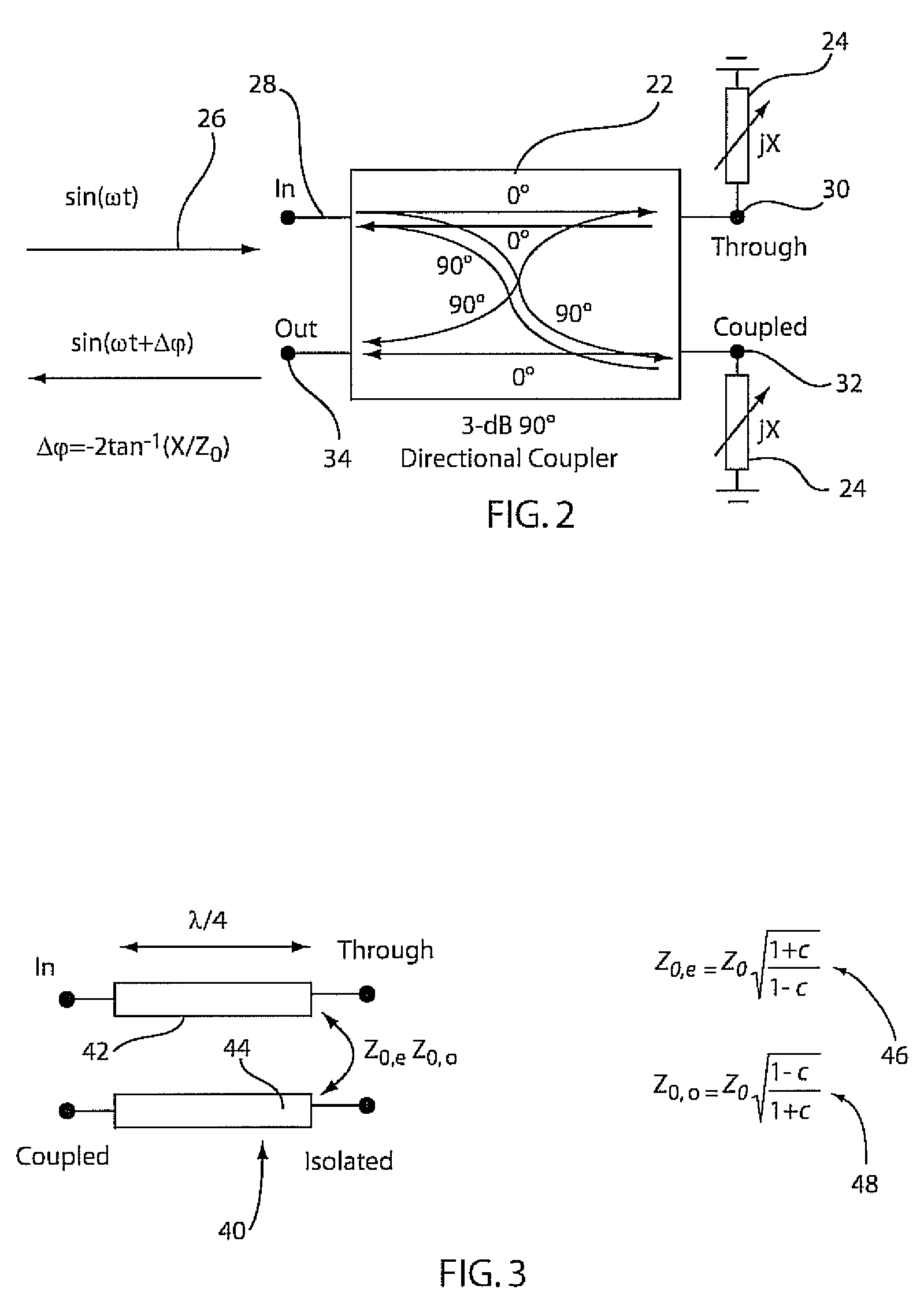 Integrated millimeter wave phase shifter and method