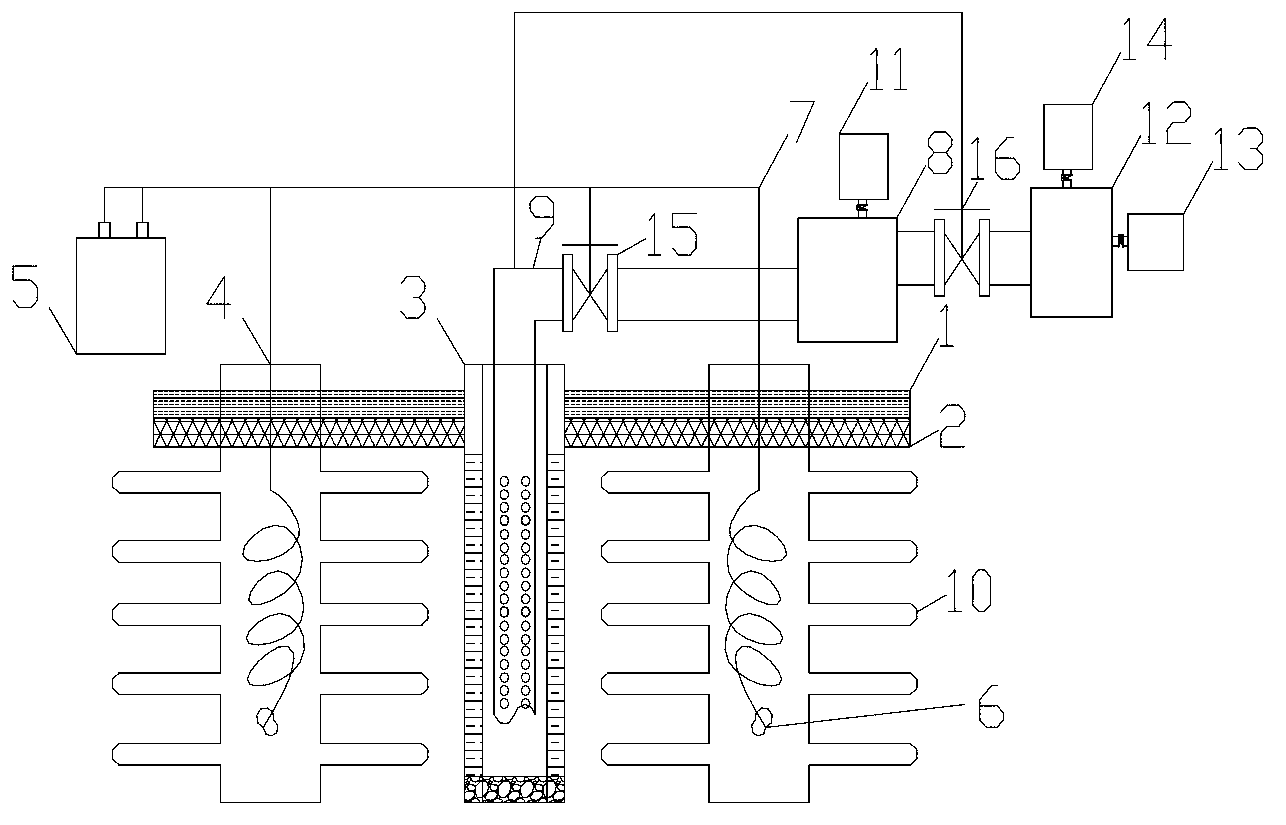 In-situ heating combined double-phase vacuum drawing soil restoration device and method