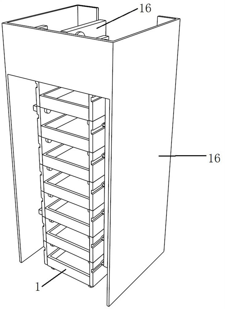 A baby bed that can be lifted and stored vertically