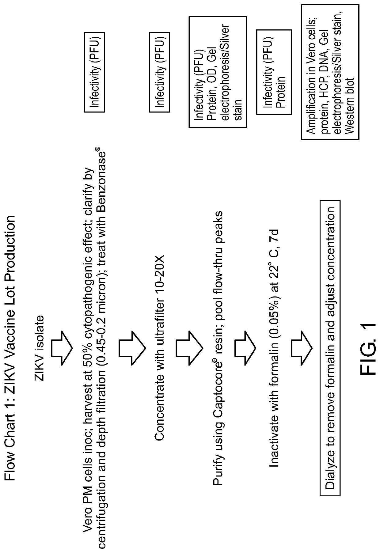 Zika virus vaccine and methods of production