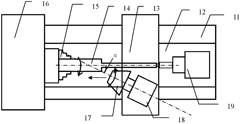 Small grinding wheel creep feed grinding processing method capable of adjusting cutting angle for engineering ceramic