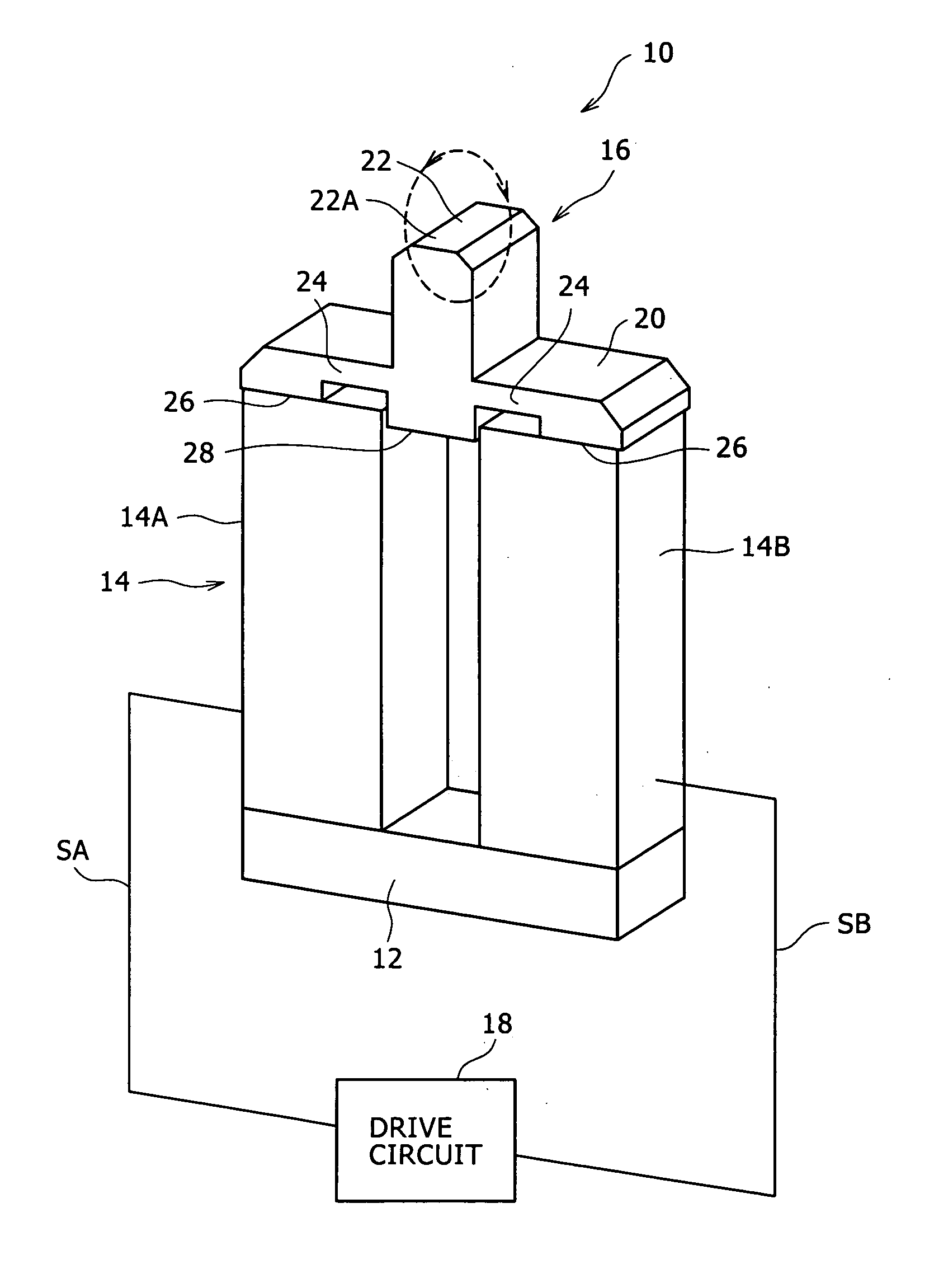 Exciting method for elastic vibration member and vibratory driving device