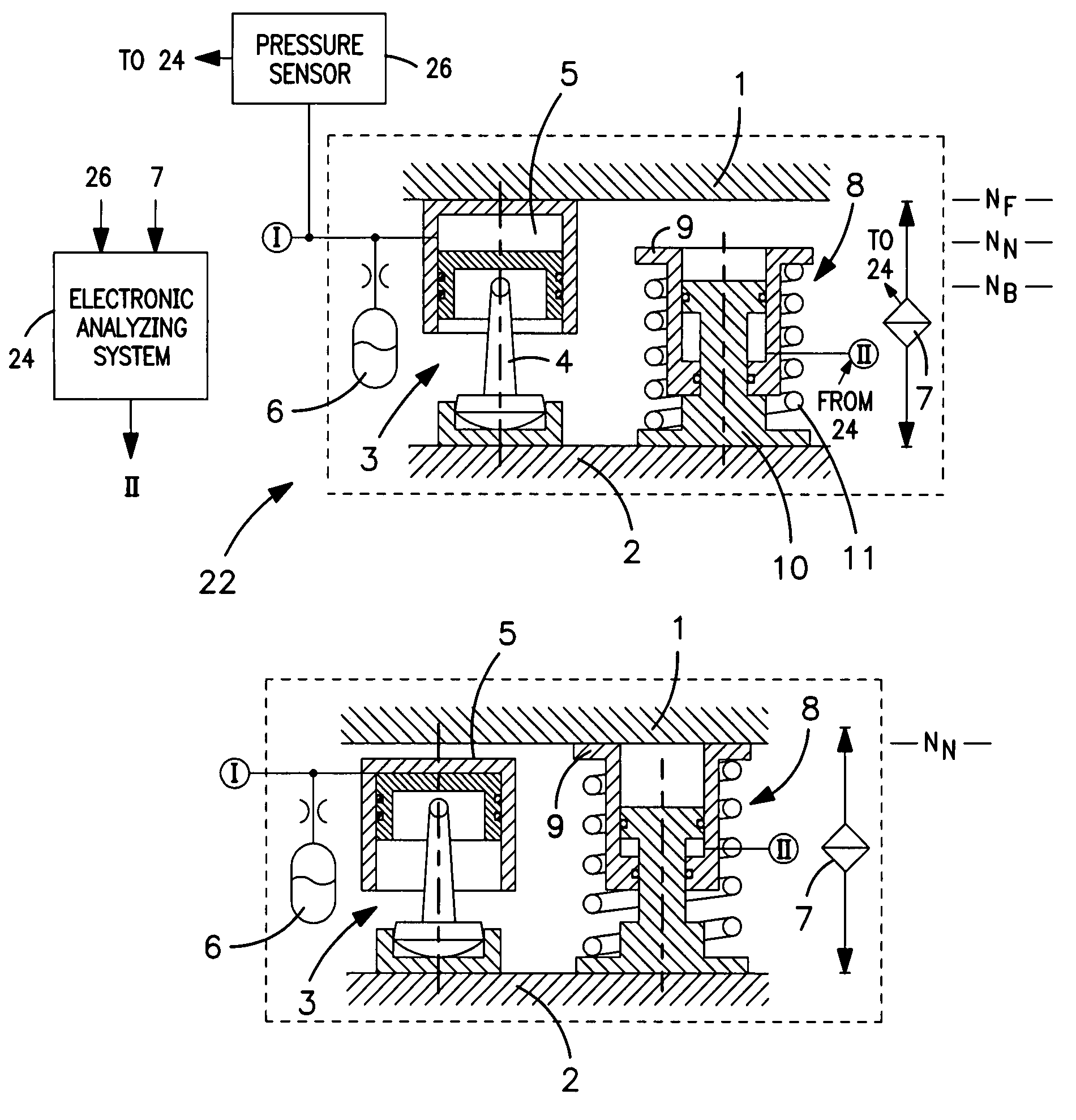 System for the secondary suspension of a superstructure of a rail vehicle having an active spring element