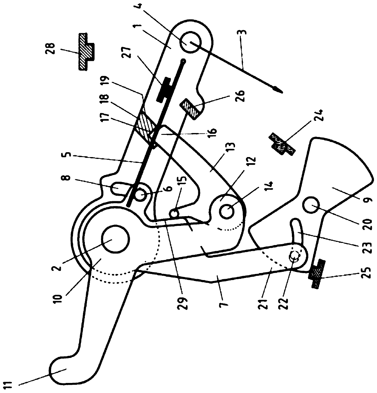 Actuating device for motor vehicle locks