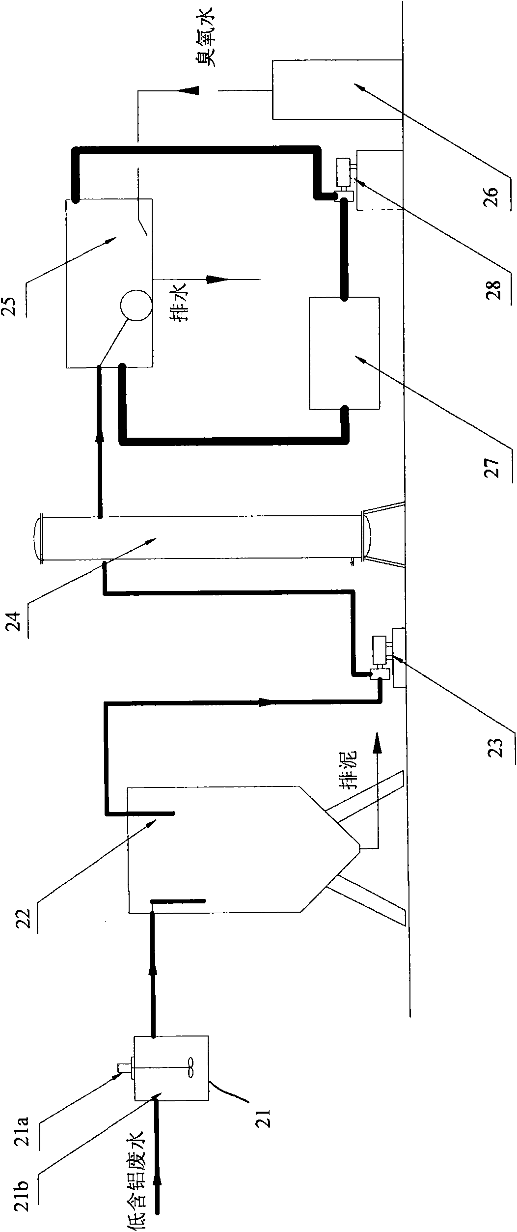 Method and equipment for using aluminum-containing wastewater as circulating cooling water