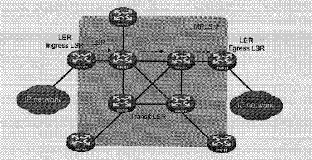 Method and equipment for establishing LSP (label switched path) in MPLS (multi-protocol label switching) network