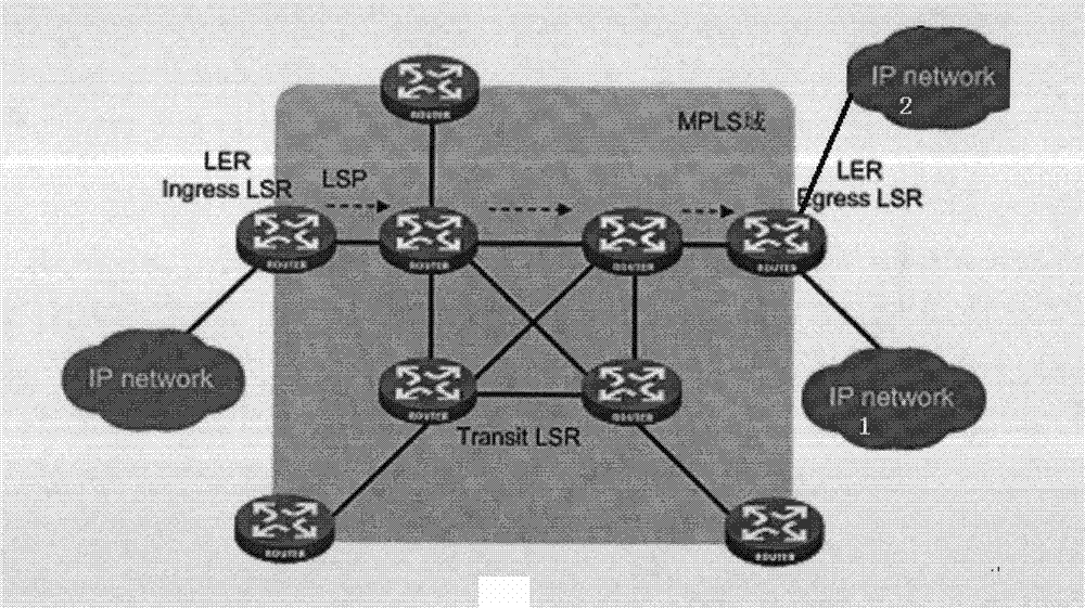 Method and equipment for establishing LSP (label switched path) in MPLS (multi-protocol label switching) network