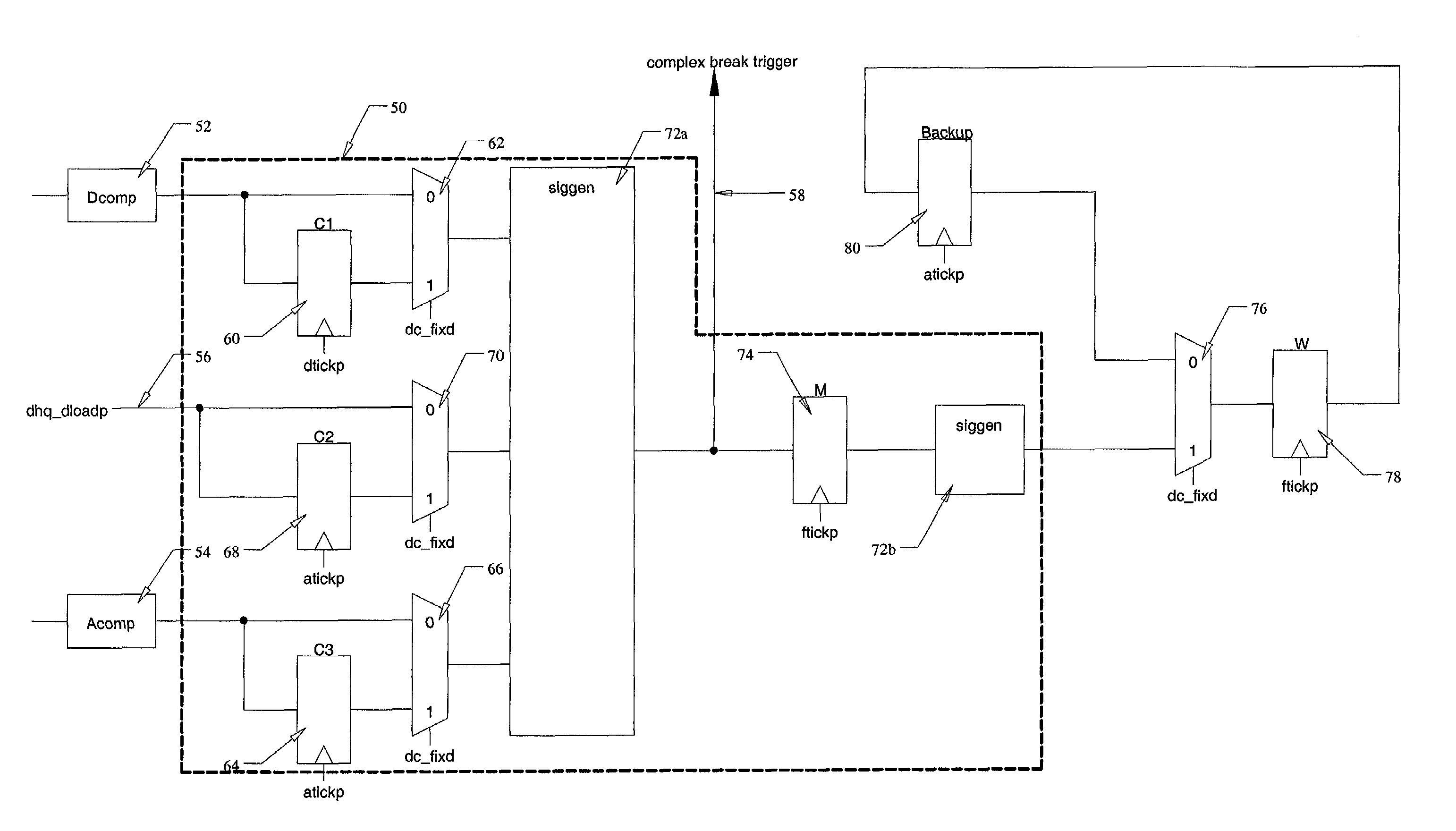 System and method for state restoration in a diagnostic module for a high-speed microprocessor