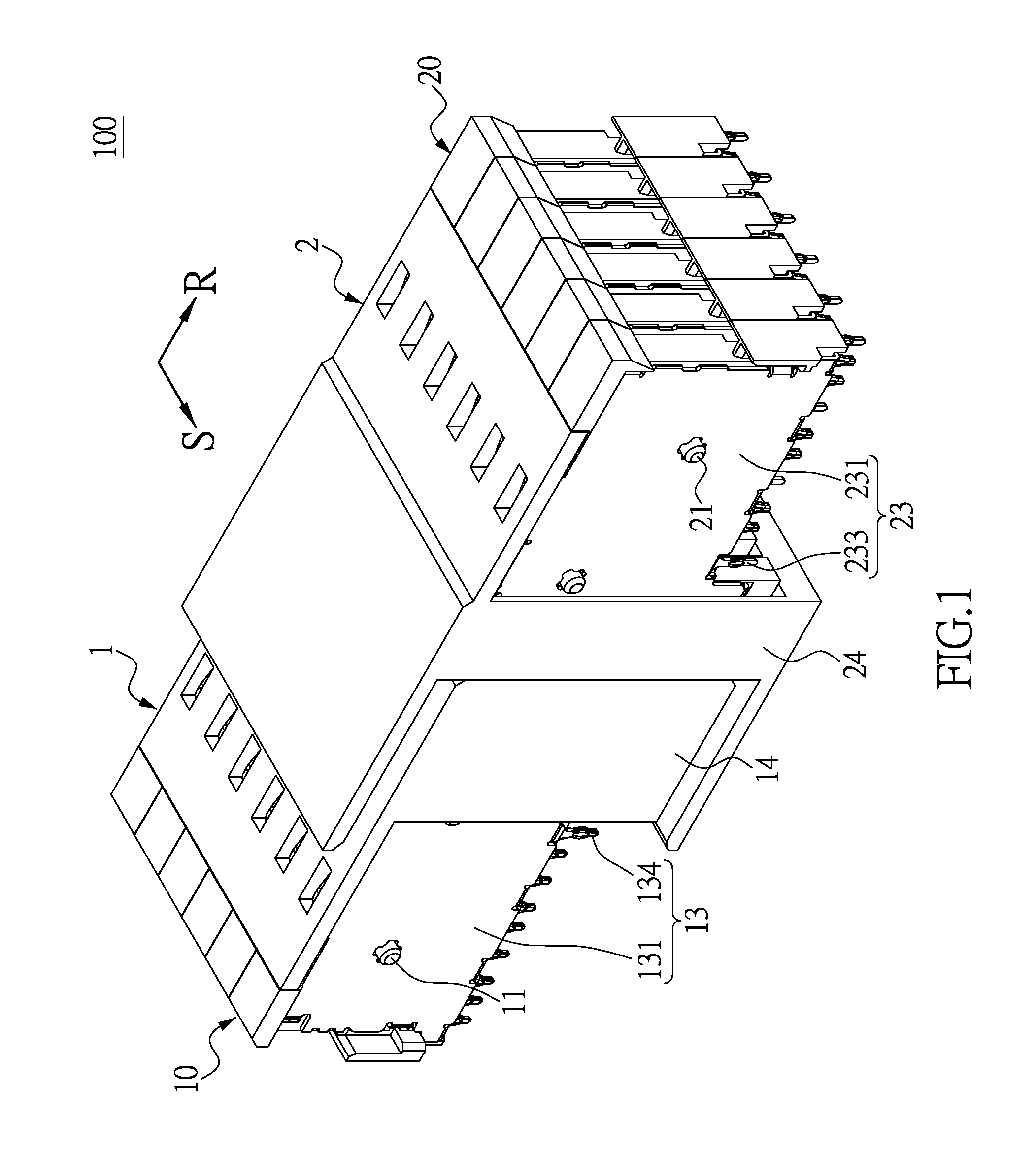 Communication connecting device and lead frame assembly thereof