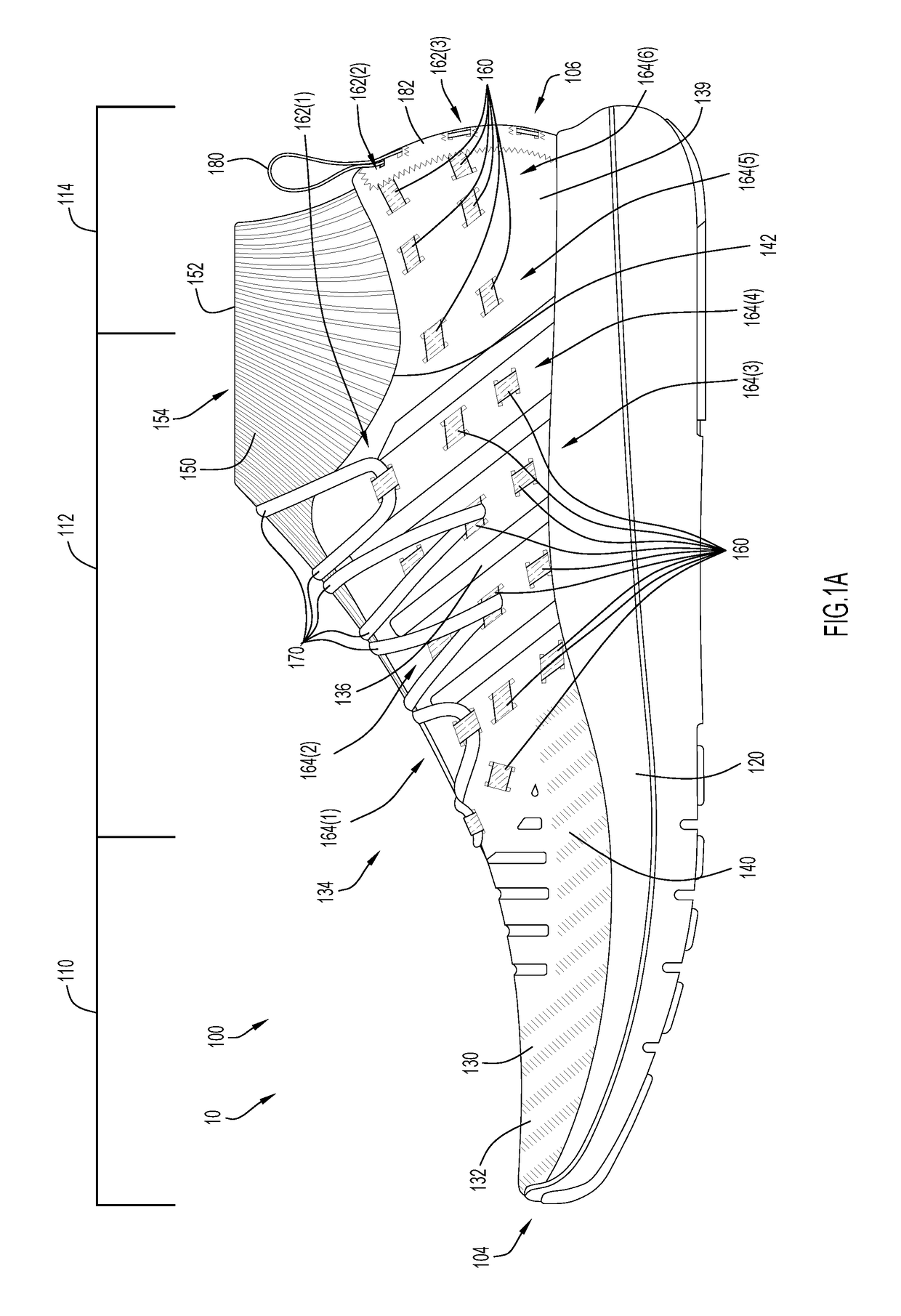 Article of footwear with reconfigurable fastening system