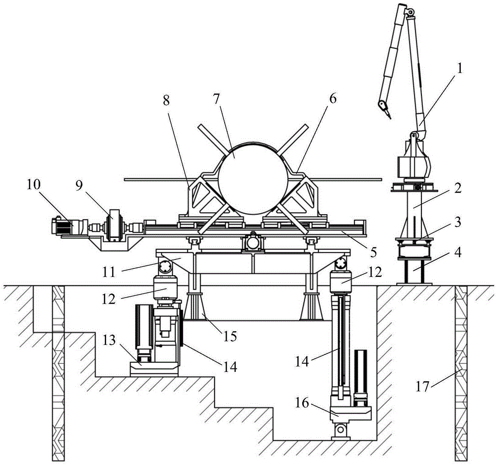 Measuring Device for Mass Center of Irregular Shape Missile