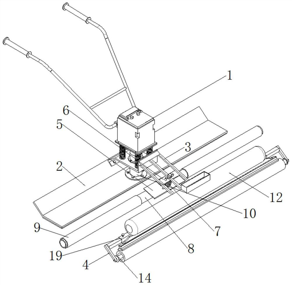 A film covering equipment after the initial setting of concrete and before the final setting