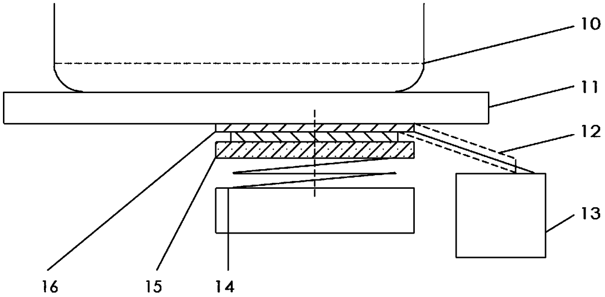 Method and device for identifying liquid state in pan in vibration test mode