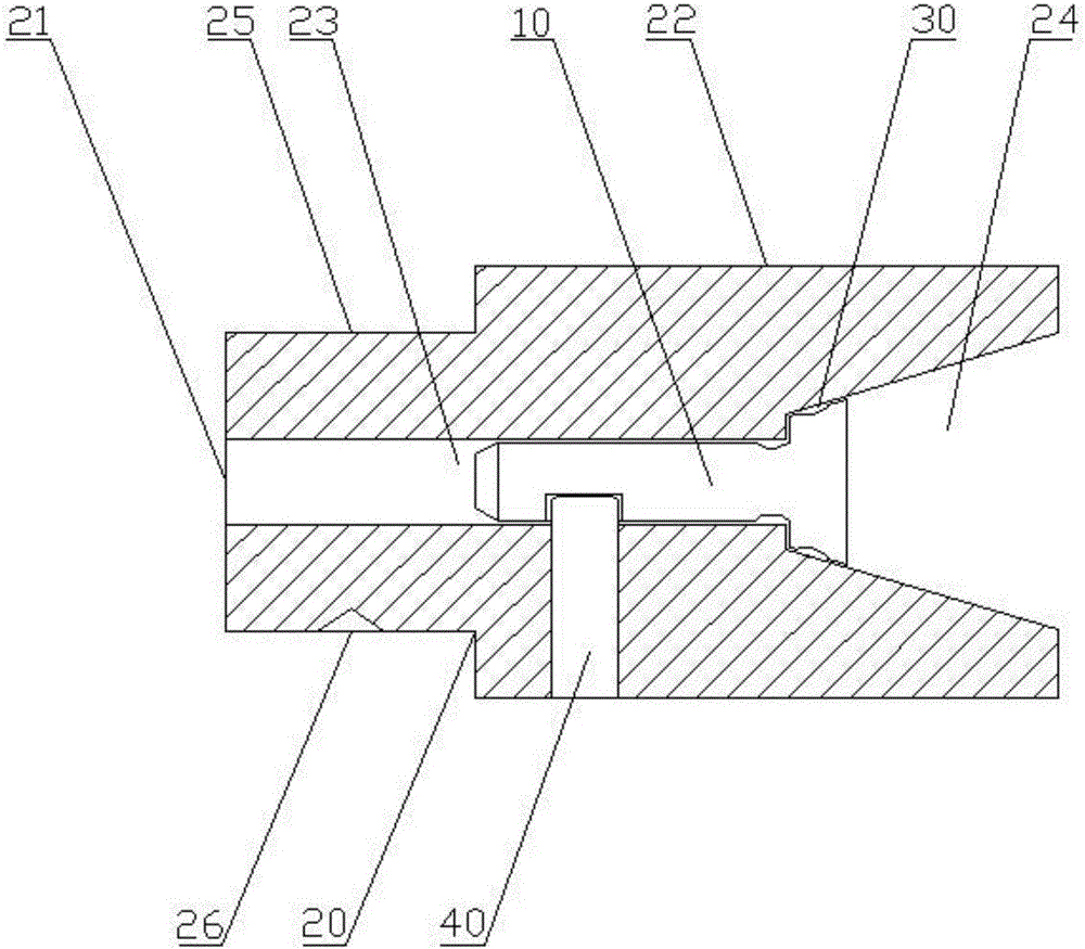 Internal flanging puncher pin