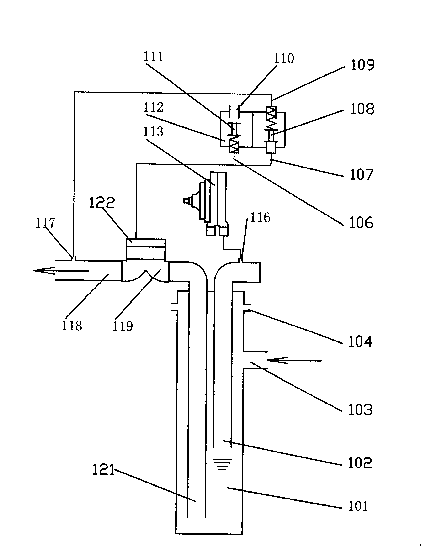 Intermediate storage tank and sewage source separation system based on negative pressure