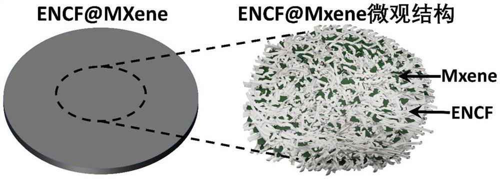 Preparation method of esterified cellulose loaded MXene high-toughness film