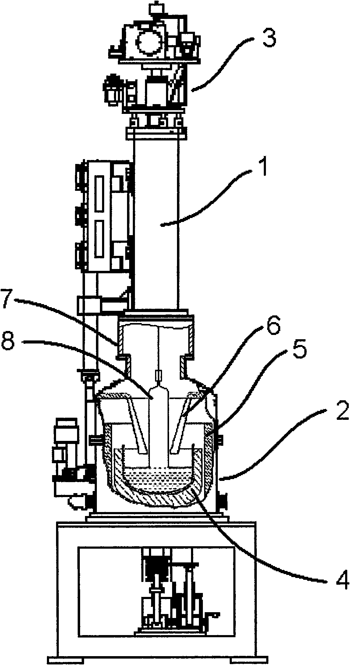 Thermal shield device for crystal pulling furnace