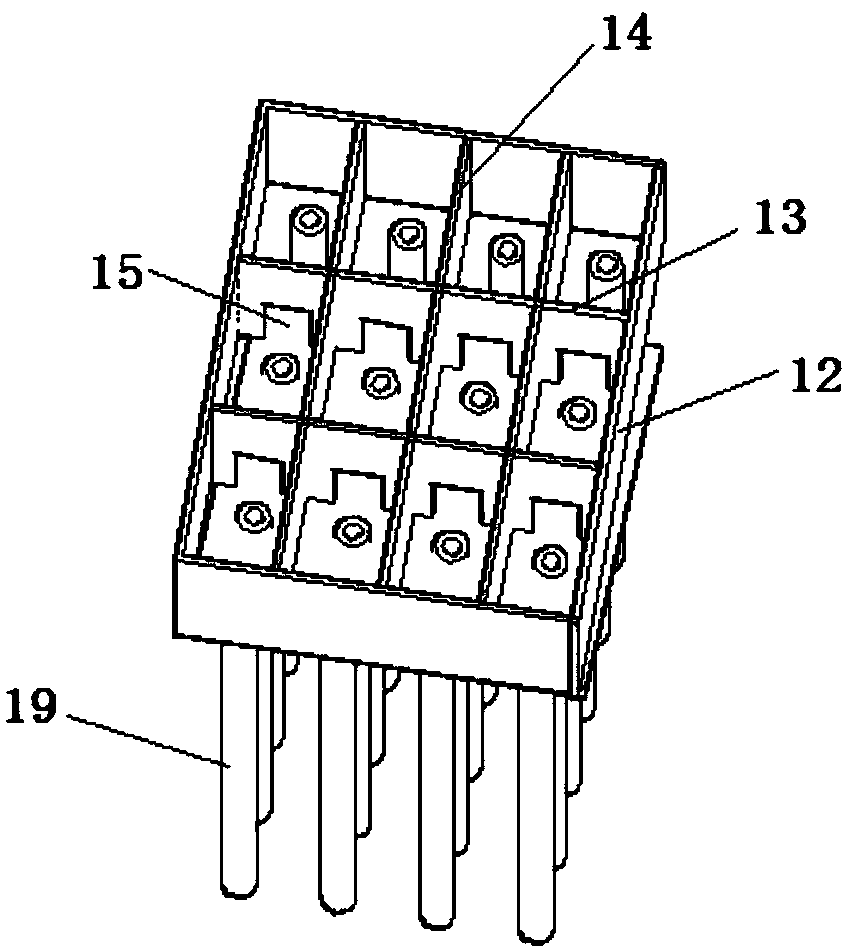 Oil storage pile group foundation and application method