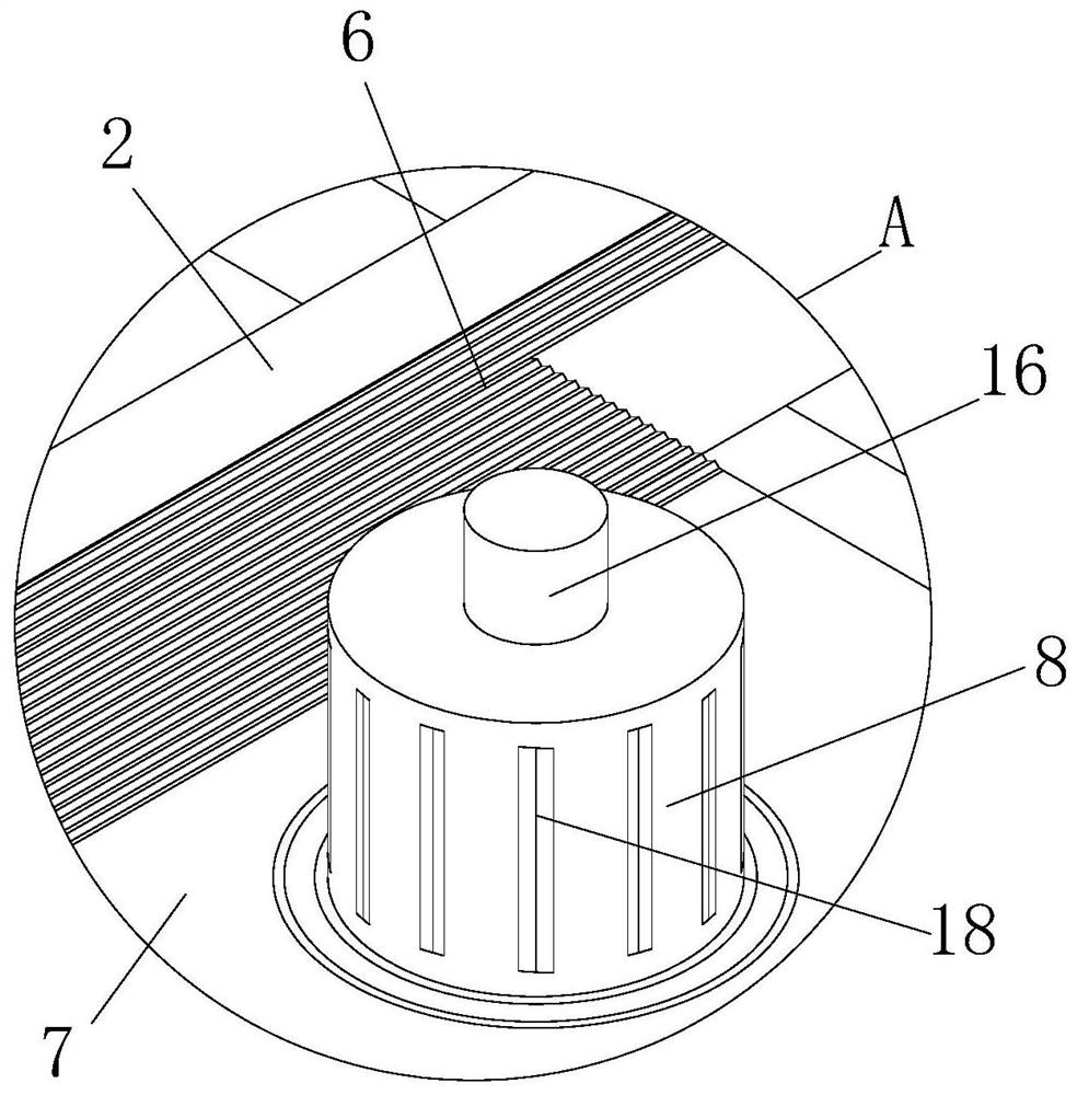 Food purification water tank convenient to clean