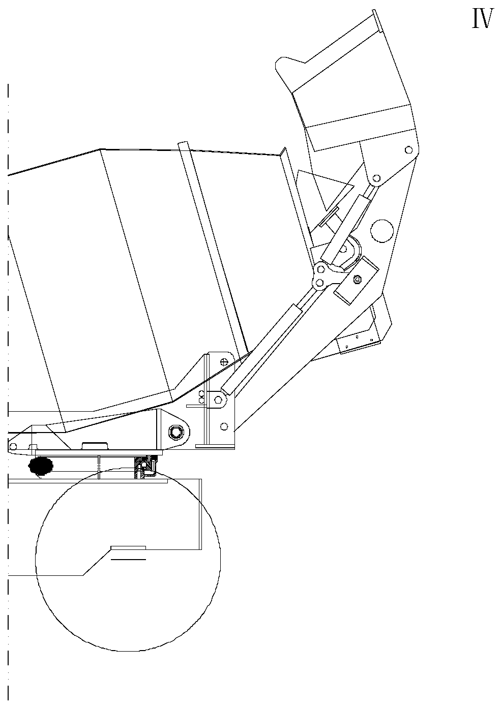 Loading mechanism of automatically-loading mixing truck, and loading and unloading method thereof