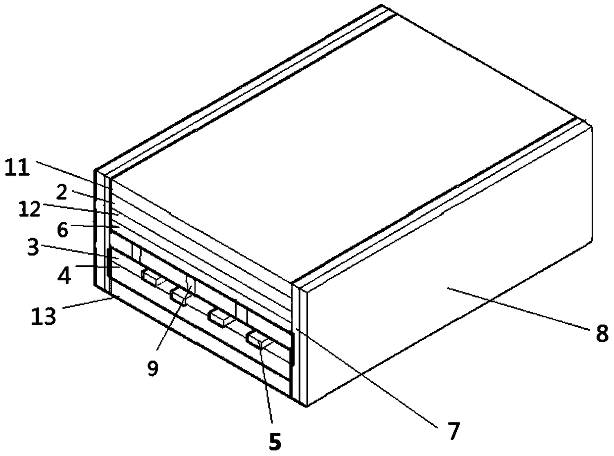 A kind of double-layer vacuum LED glass and preparation method thereof