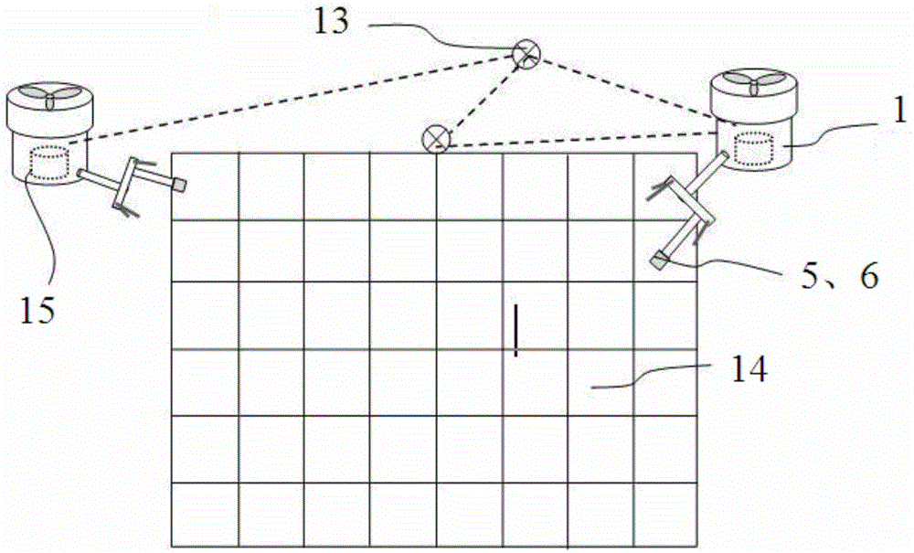 Unmanned aerial vehicle automatic airbrushing device