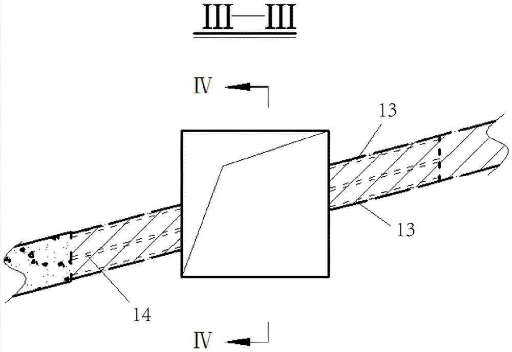 Oblique throwing blasting mining method for gently-inclined thin ore body