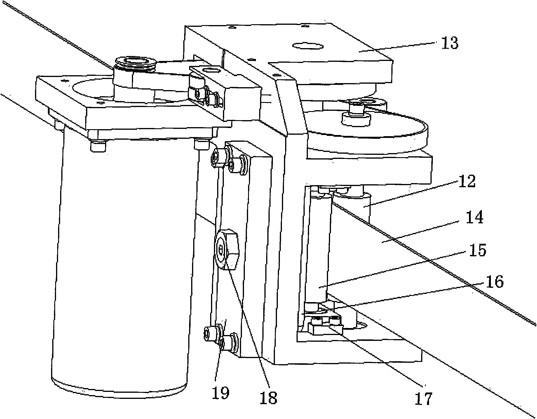 Transmission device with high stability of three-dimensional measuring machine