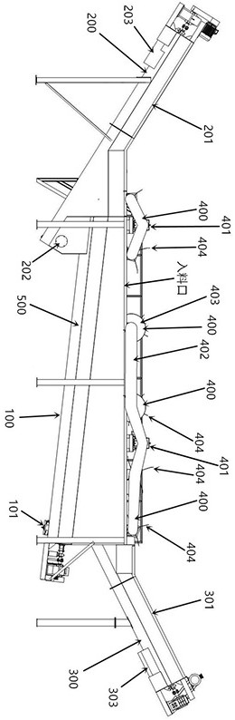 Waste material cleaning and screening device