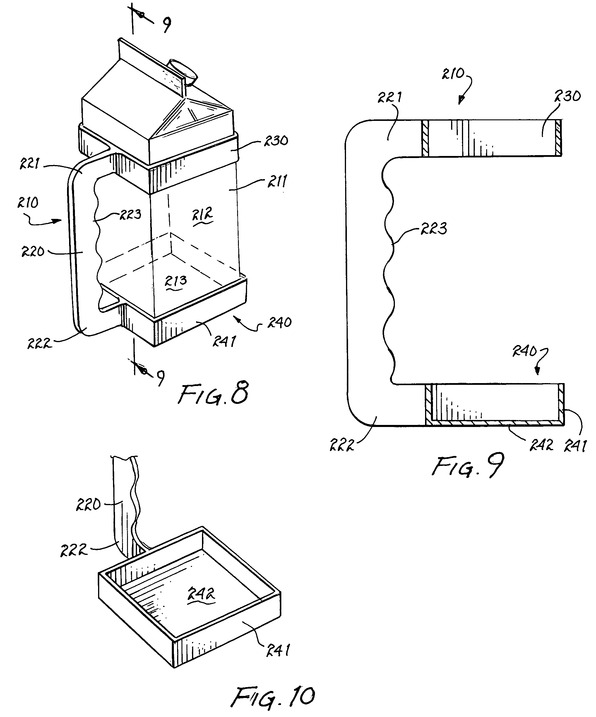 Portable device for holding a liquid container
