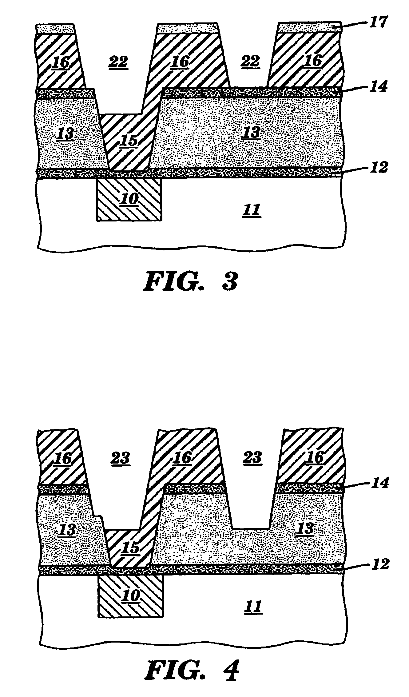 Method for forming damascene structure utilizing planarizing material coupled with diffusion barrier material