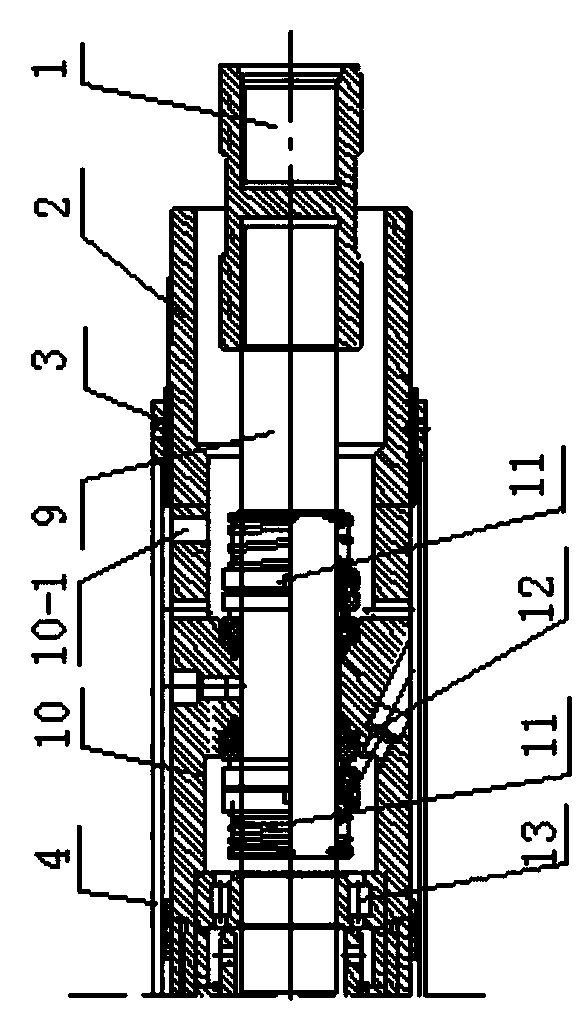Transmission protection device of screw injection pump in the same well injection-production unit