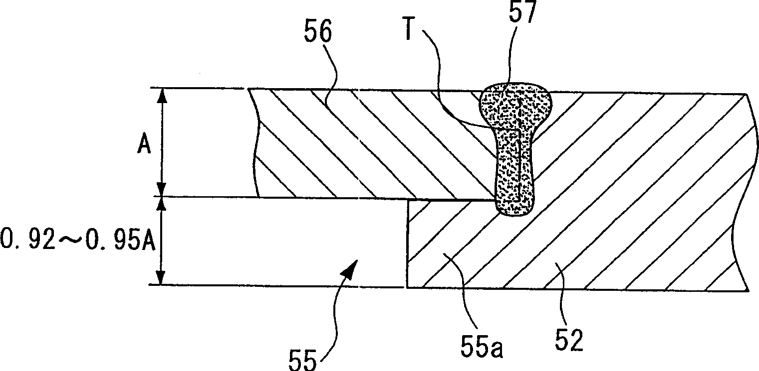 Method for closing used hole on top of gas turbine blade