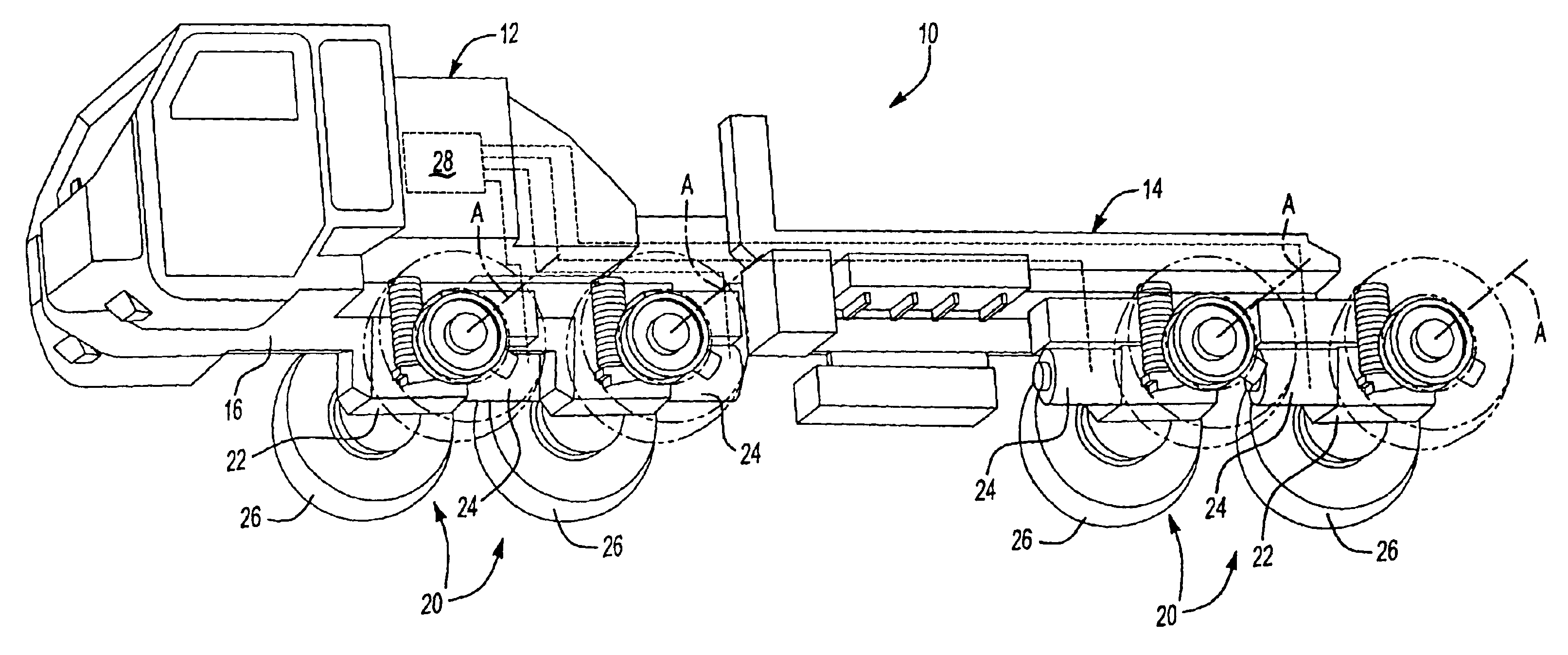 Two-speed gearbox with integrated differential