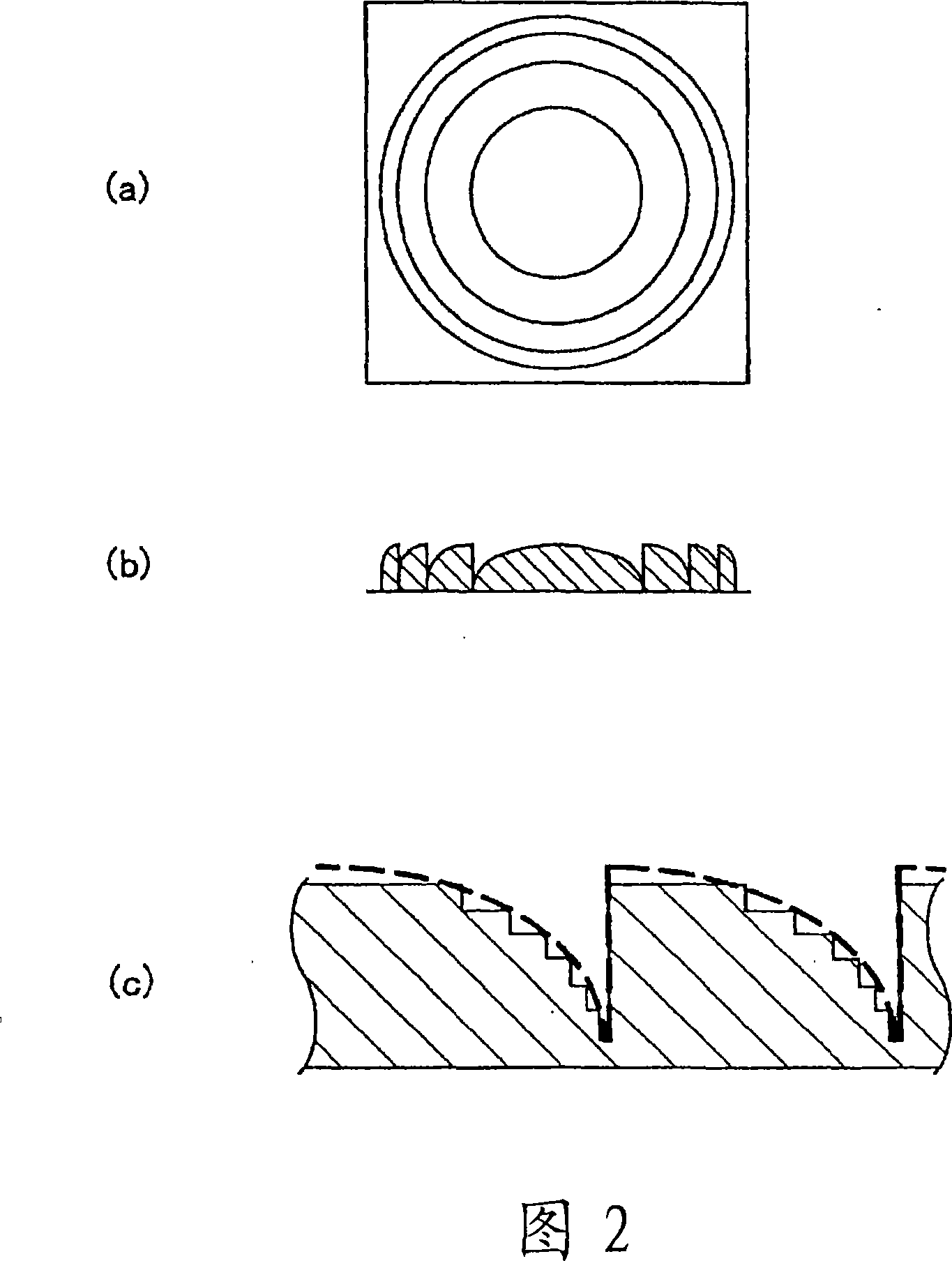 Diffractive optical component making method