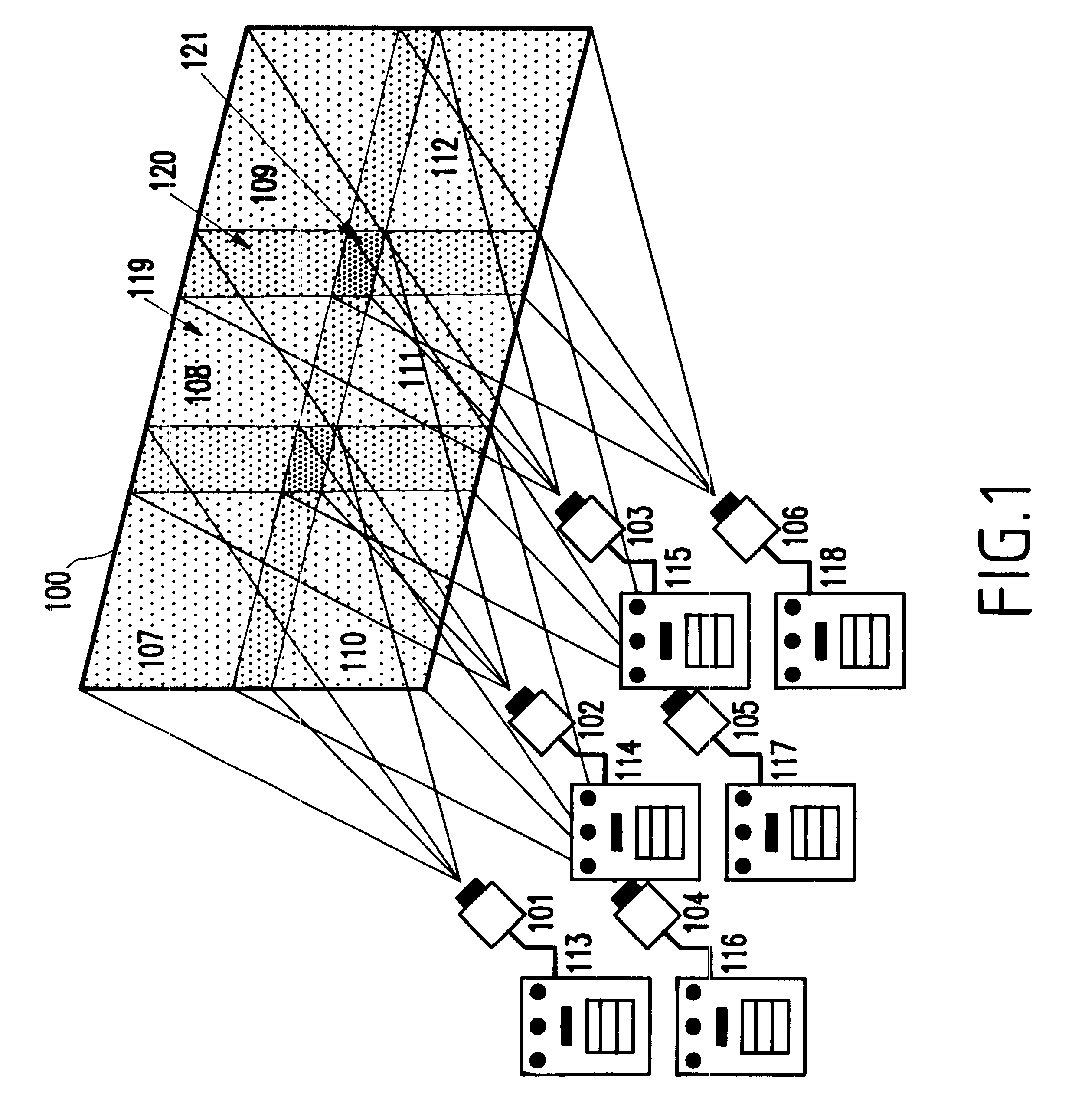 Method and system for eliminating artifacts in overlapped projections