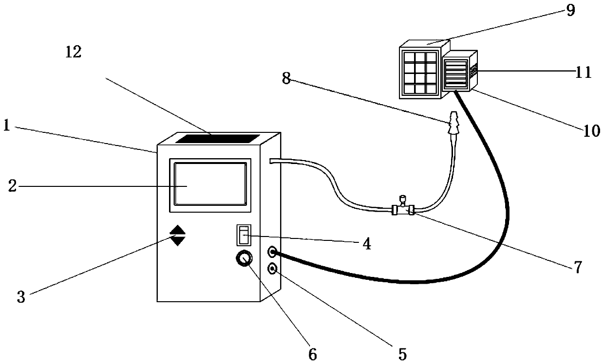 Calibration and clamping device and calibration method for temperature and humidity sensor of Internet of Things of electric equipment