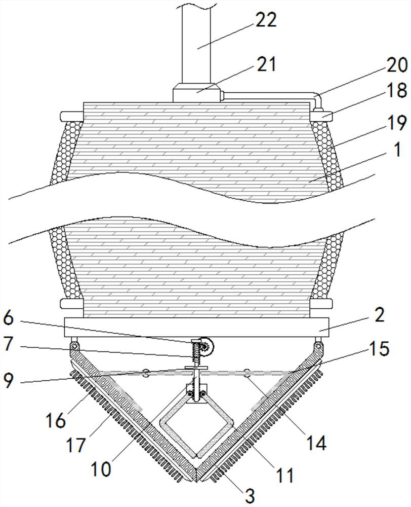 Sampling device for contaminated soil regeneration