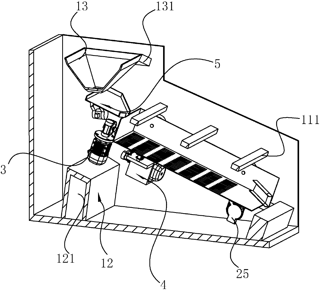 Peanut root removing device