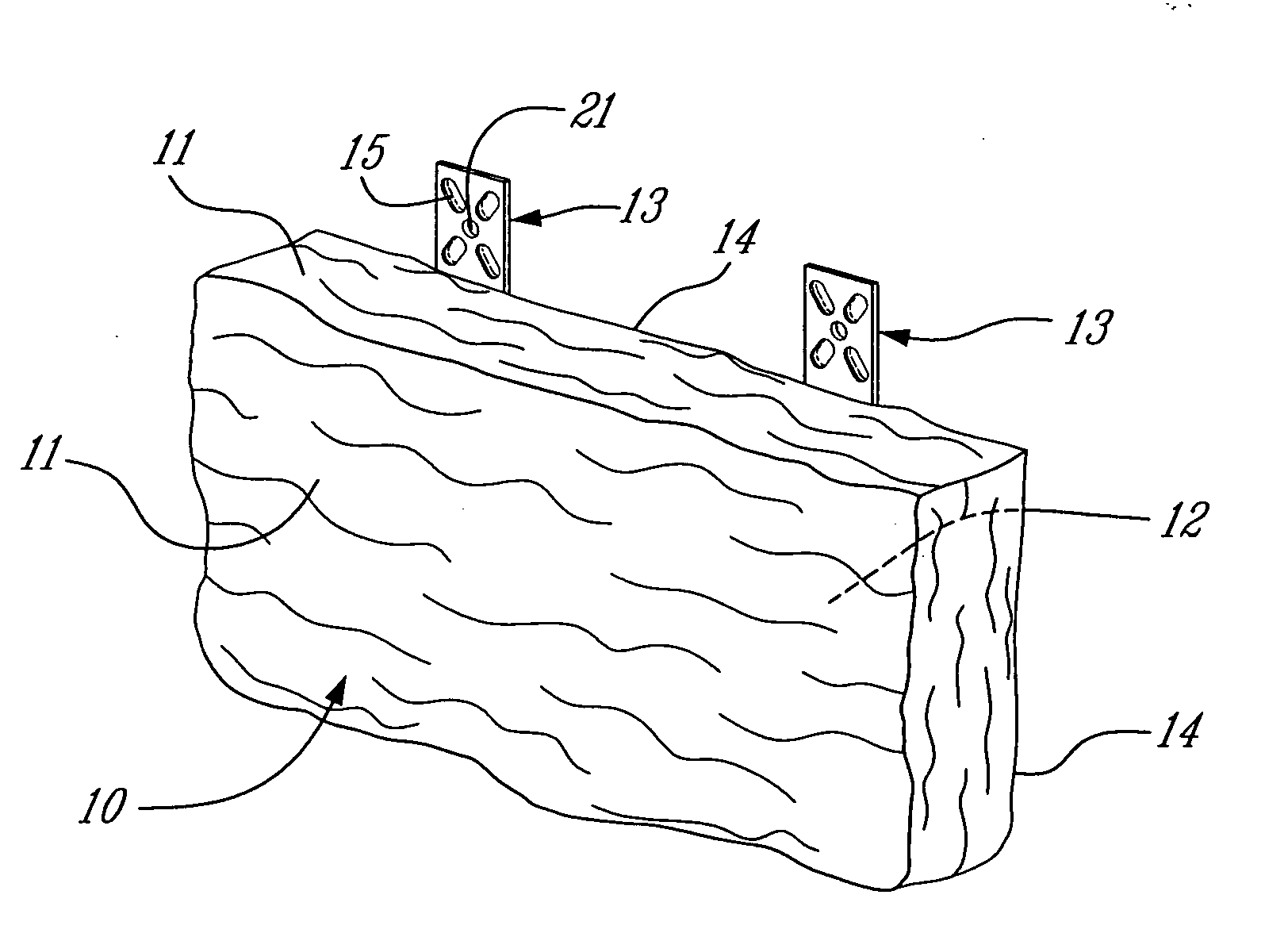 Artificial stone anchoring system and method