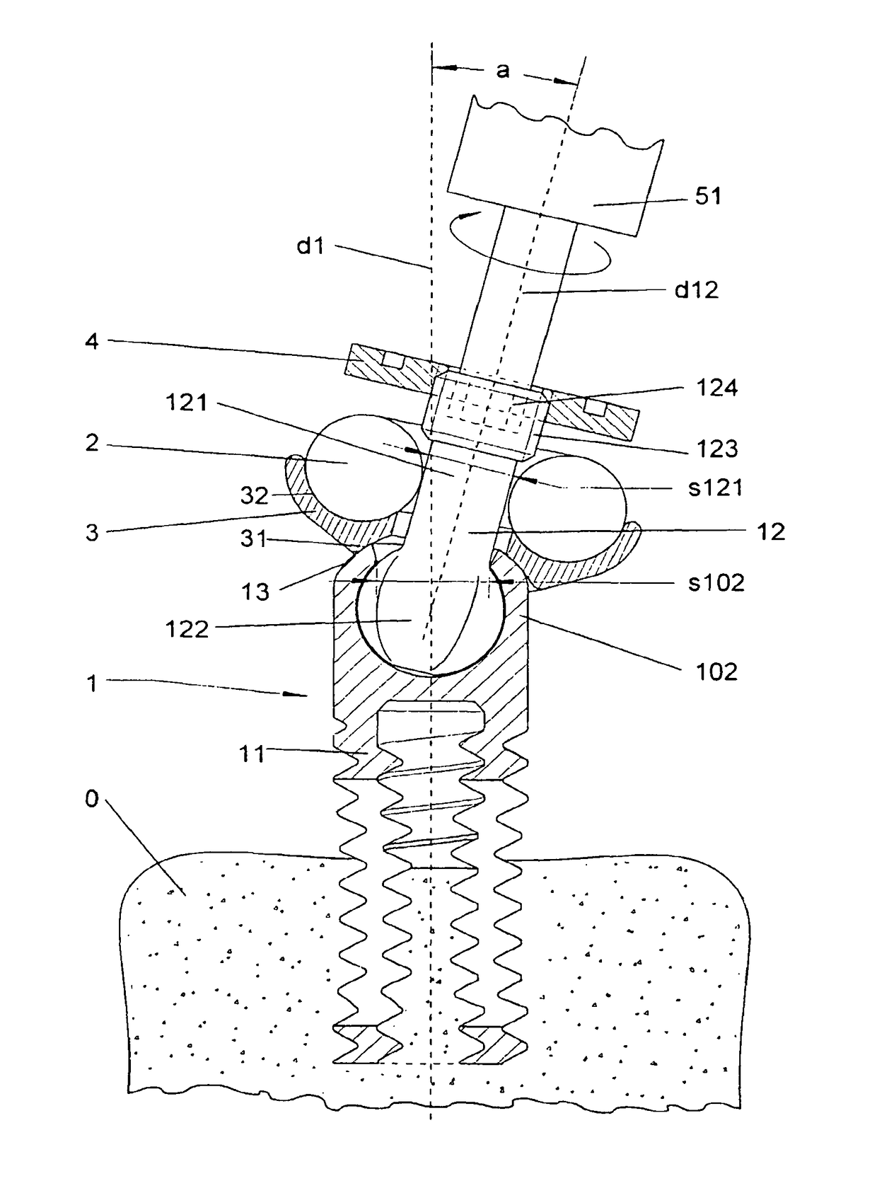 Plate for osteosynthesis device and method of preassembling such device