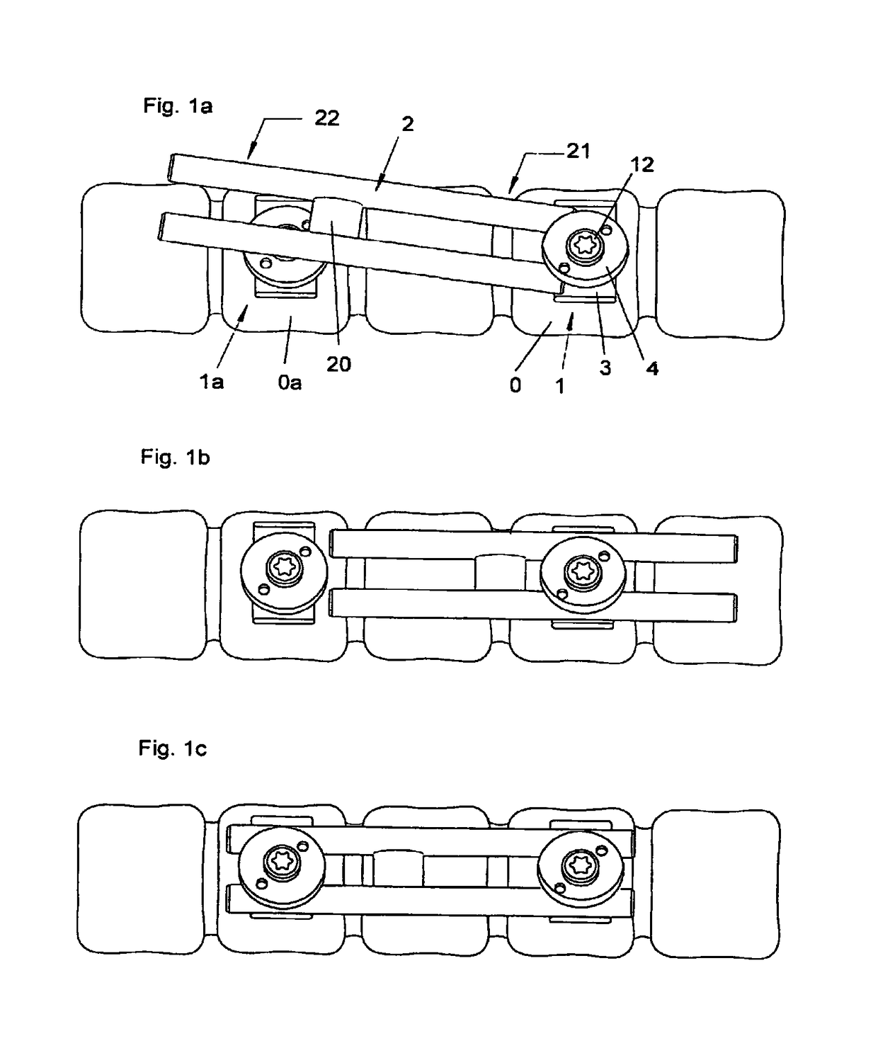 Plate for osteosynthesis device and method of preassembling such device