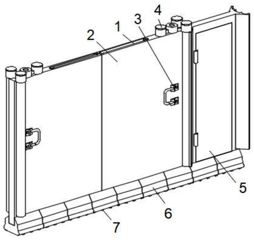 Internal partition plate of steel plate house for buildings