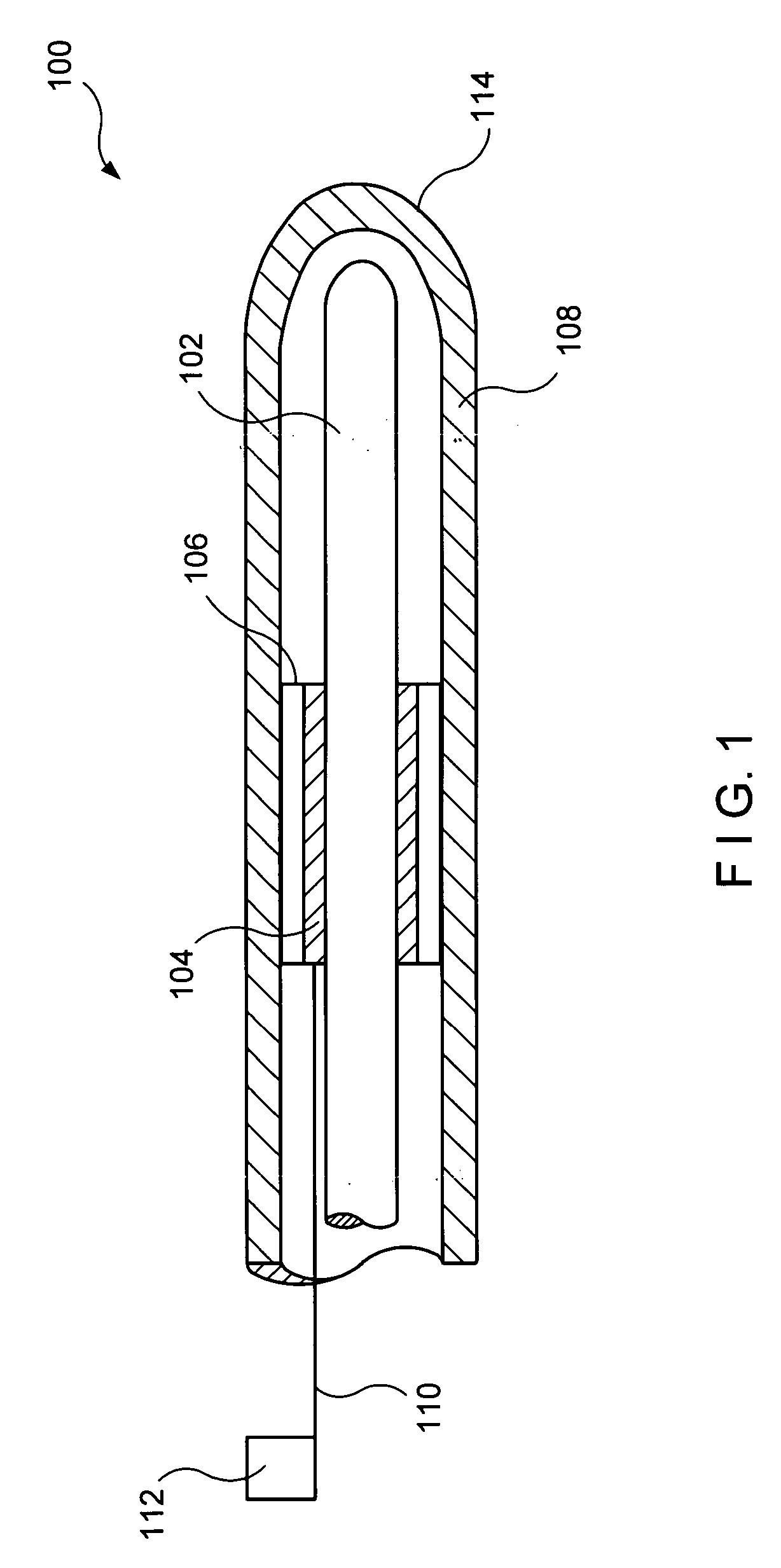 Cylindrical device for delivering energy to tissue